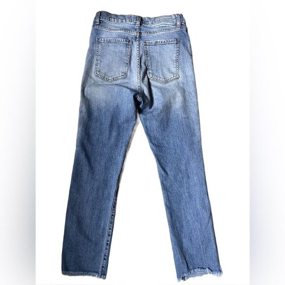 Revice Uptown Roadtrip Distressed Medium Wash Super High Rise Jeans (Size: 27) - Picture 4 of 16